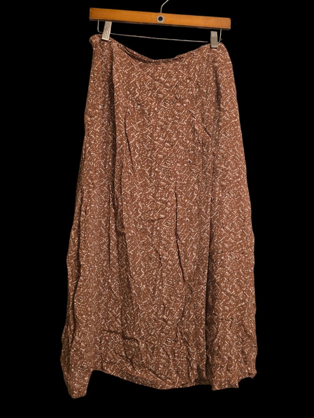 🔥CLEAROUT ADD 3 FIRE LISTINGS FOR 50% OFF🔥 Vintage | Brown Midi Skirt